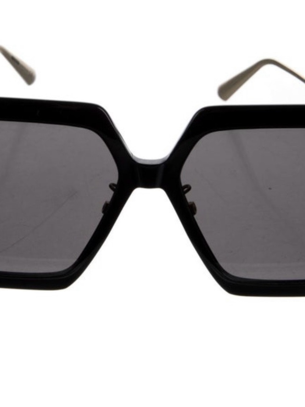 Dior Black Geometric Square Sunglasses